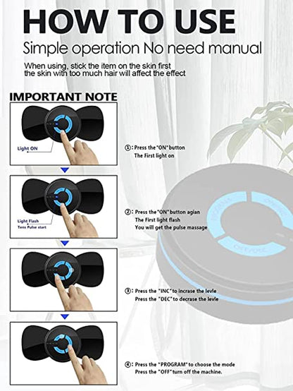 Mini Body Massager Pulse Neck Pain Relief EMS Butterfly Body Massager Men & Women