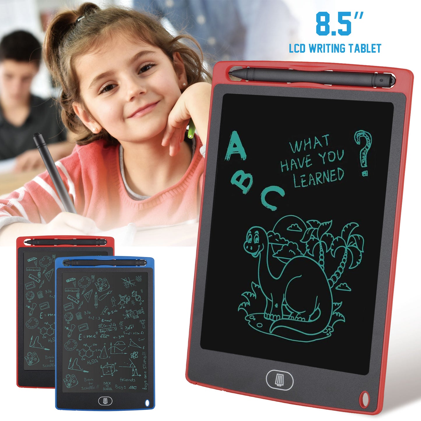 Educational Art Bundle – 8.5" LCD Writing Tablet + 10 Scratch Pages