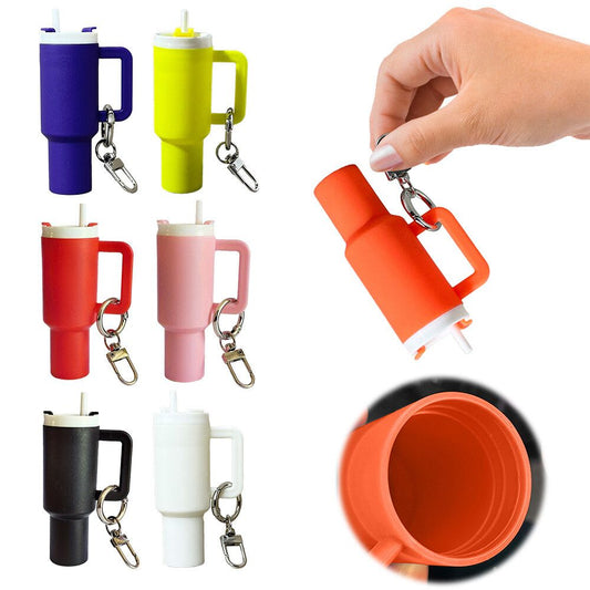 Mini Stanley Style Tumbler Keychain – Portable Storage Cup Keyring