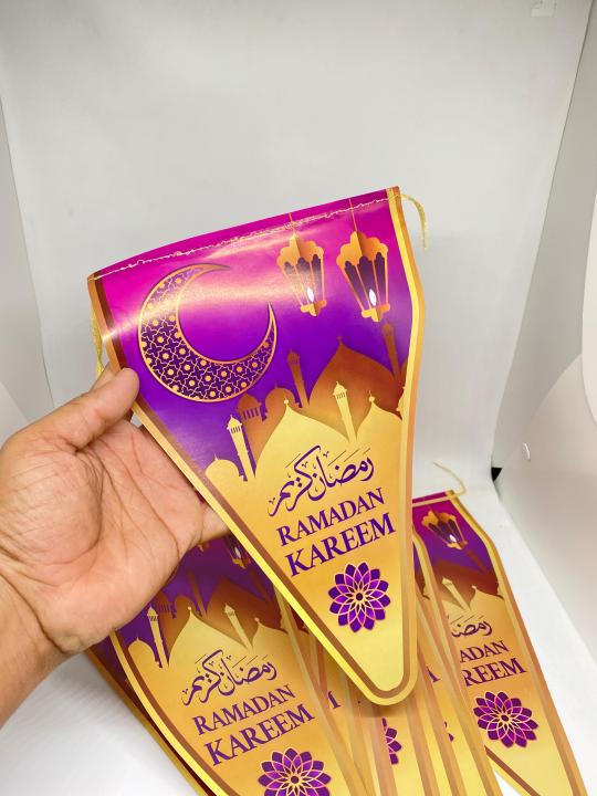 Ramadan Kareem Party Flags Pack of 10 Theme Decoration