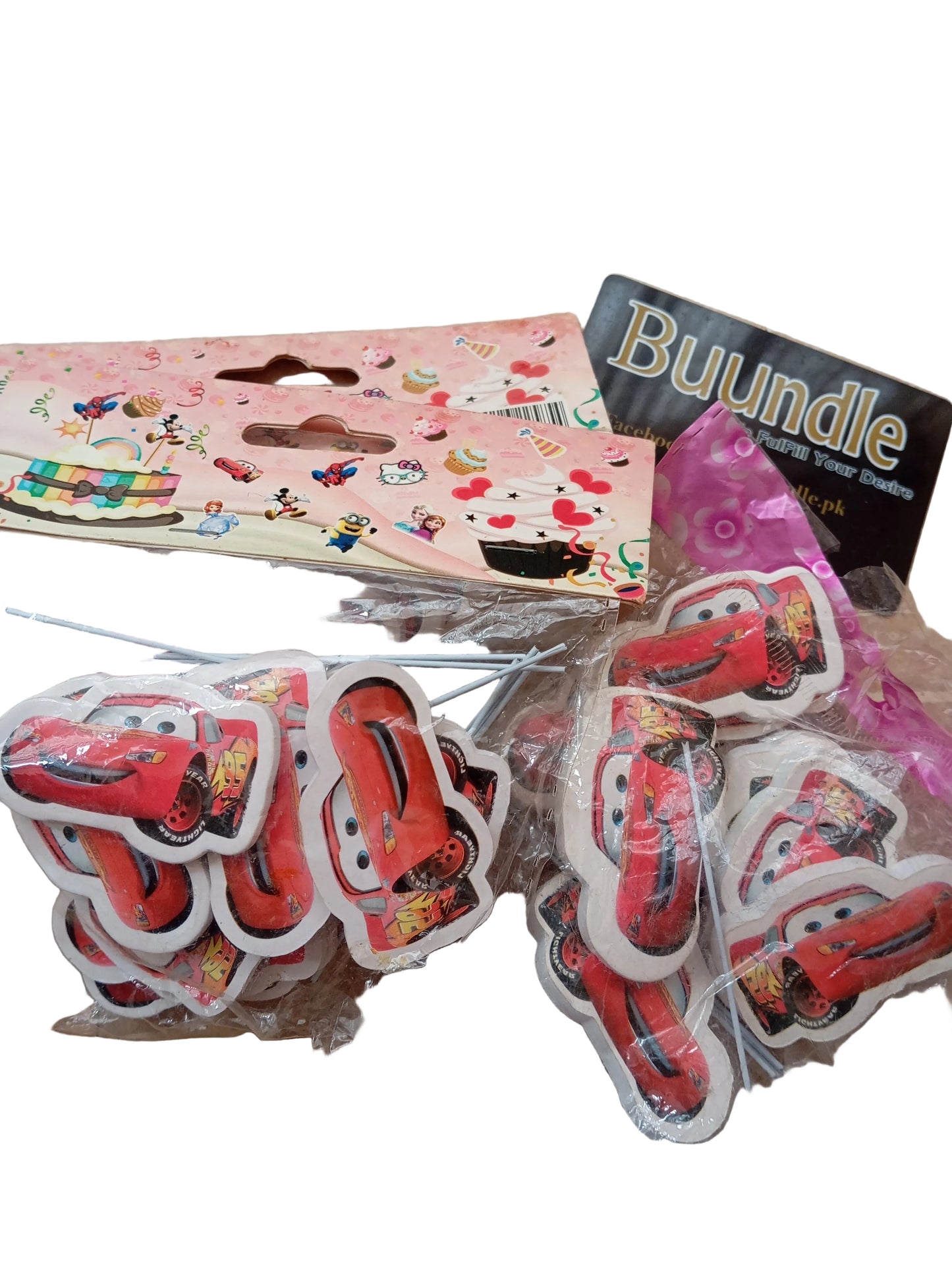 McQueen/Car Themed Cake Toppers 10 pcs