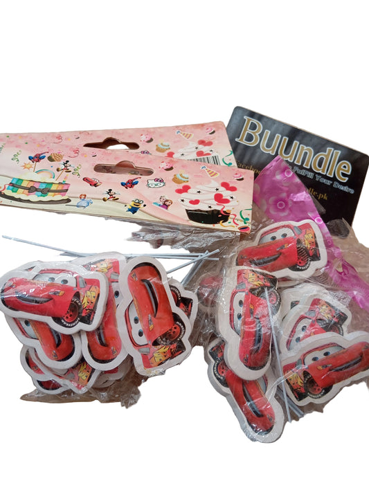 McQueen/Car Themed Cake Toppers 10 pcs