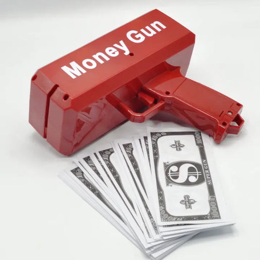 Supreme Cash Gun with 100 Dollar Notes