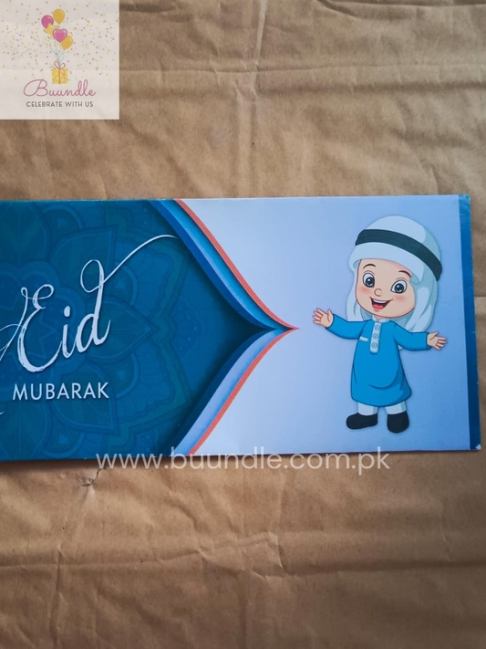Eidi Envelopes Blue Sheikh Boy Pack of 20