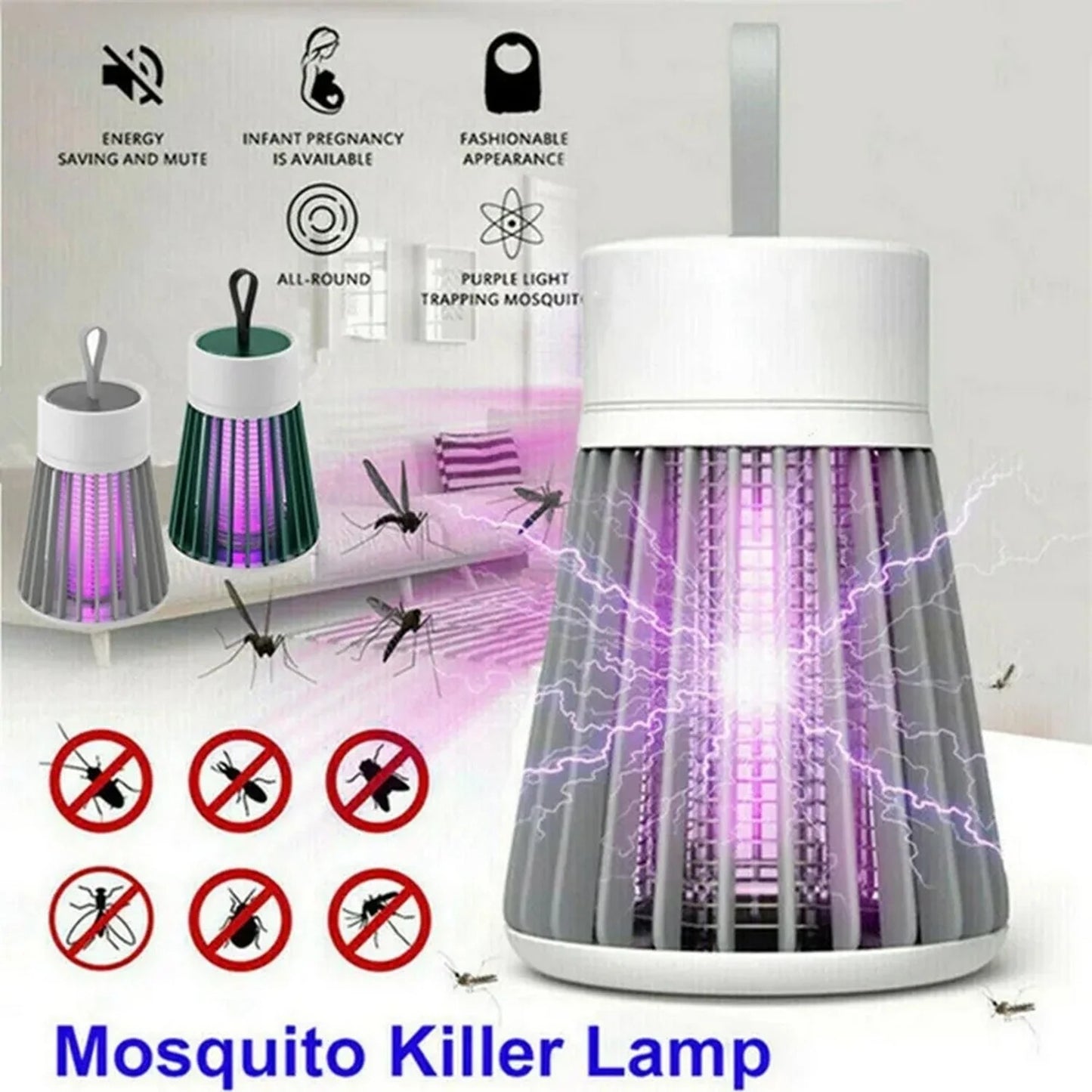 New Electric Shock Mosquito Killing Lamp, Electric Mosquito Bug Zapper, USB Anti Mosquito Killing Lamp