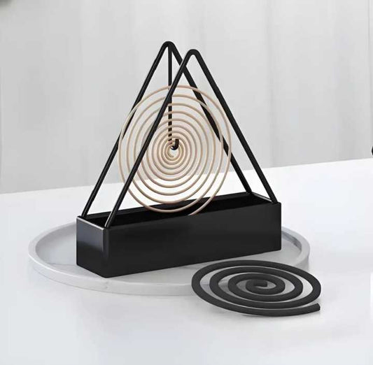 Metal Mosquito Coil Holder Stand – High Quality Black Iron Coil Burner | Durable Mosquito Coil Stand