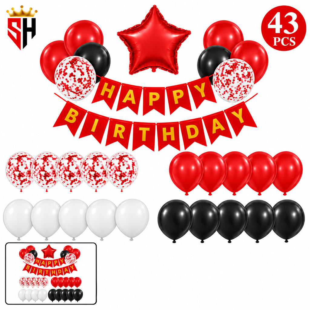 Happy Birthday 43 Pcs Balloons Set