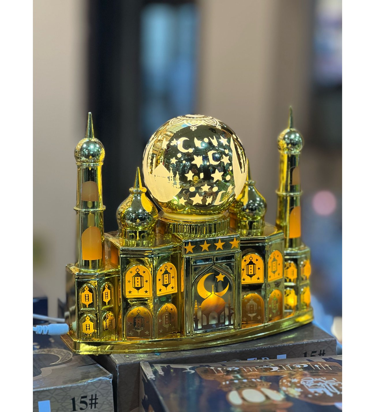 Decorative Night Lamp with Mosque Motif, Special for the Month of Ramadan