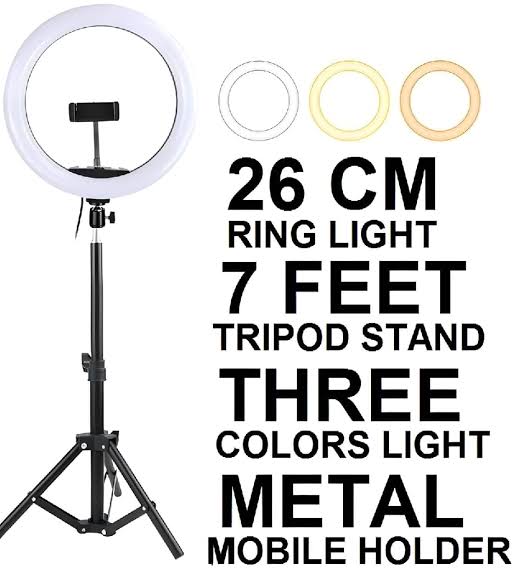 26cm Ring Light With 7ft Tripod Stand
