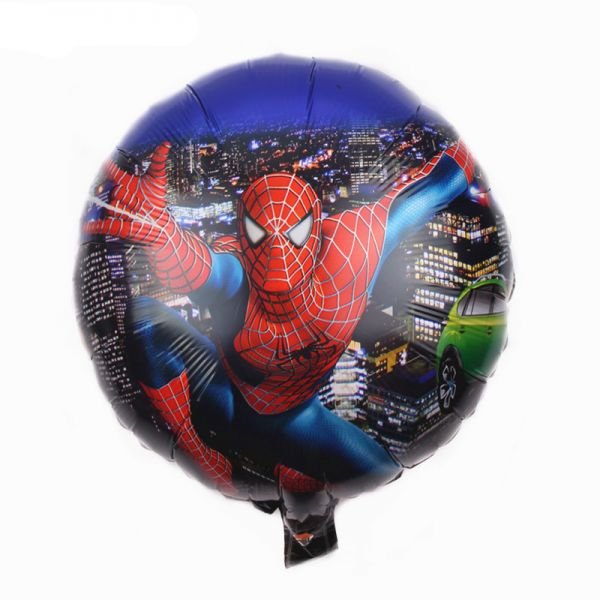 Round Shaped Spiderman Foil Balloon